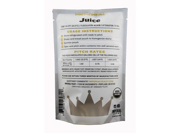 A38 Juice [Prod. 20 Oct 2025] Imperial Yeast - Best før Feb 2026 